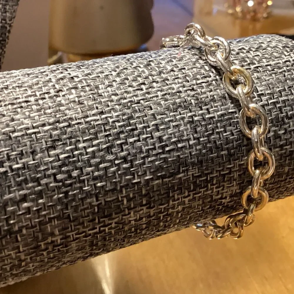 Silvertone Link Bracelet with Symbol Charm